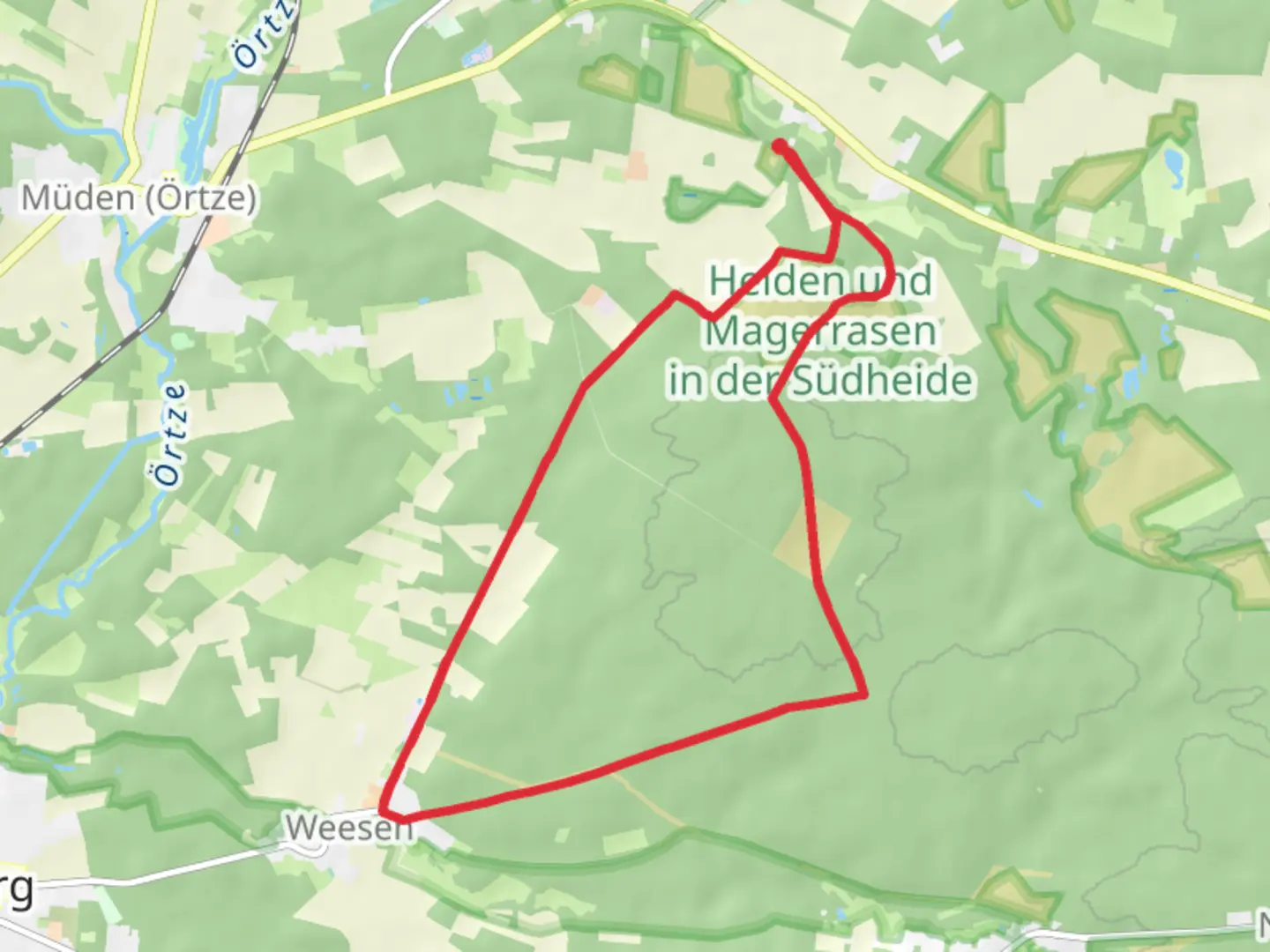 An image depicting the trail Gerdehaus and Weesen Loop and its surrounding area.