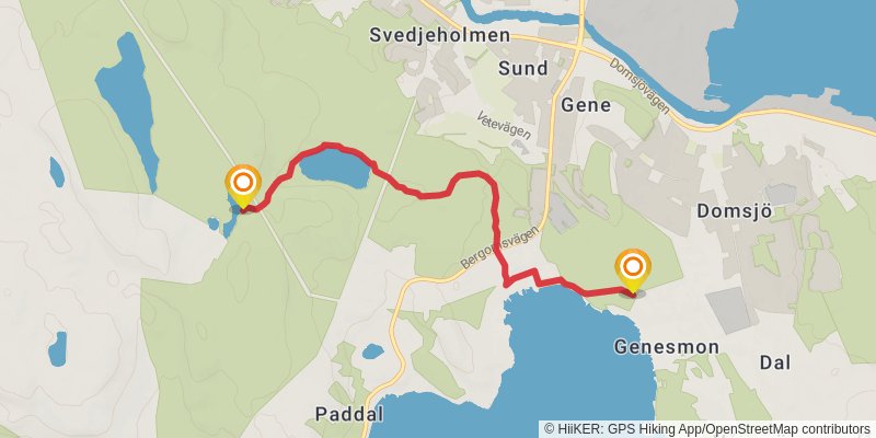 The High Coast Trail spur 4 Map