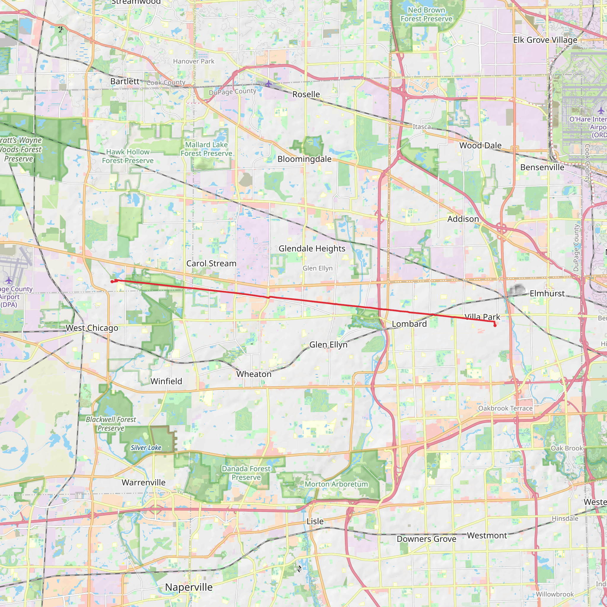 Great Western Trail mobile static map