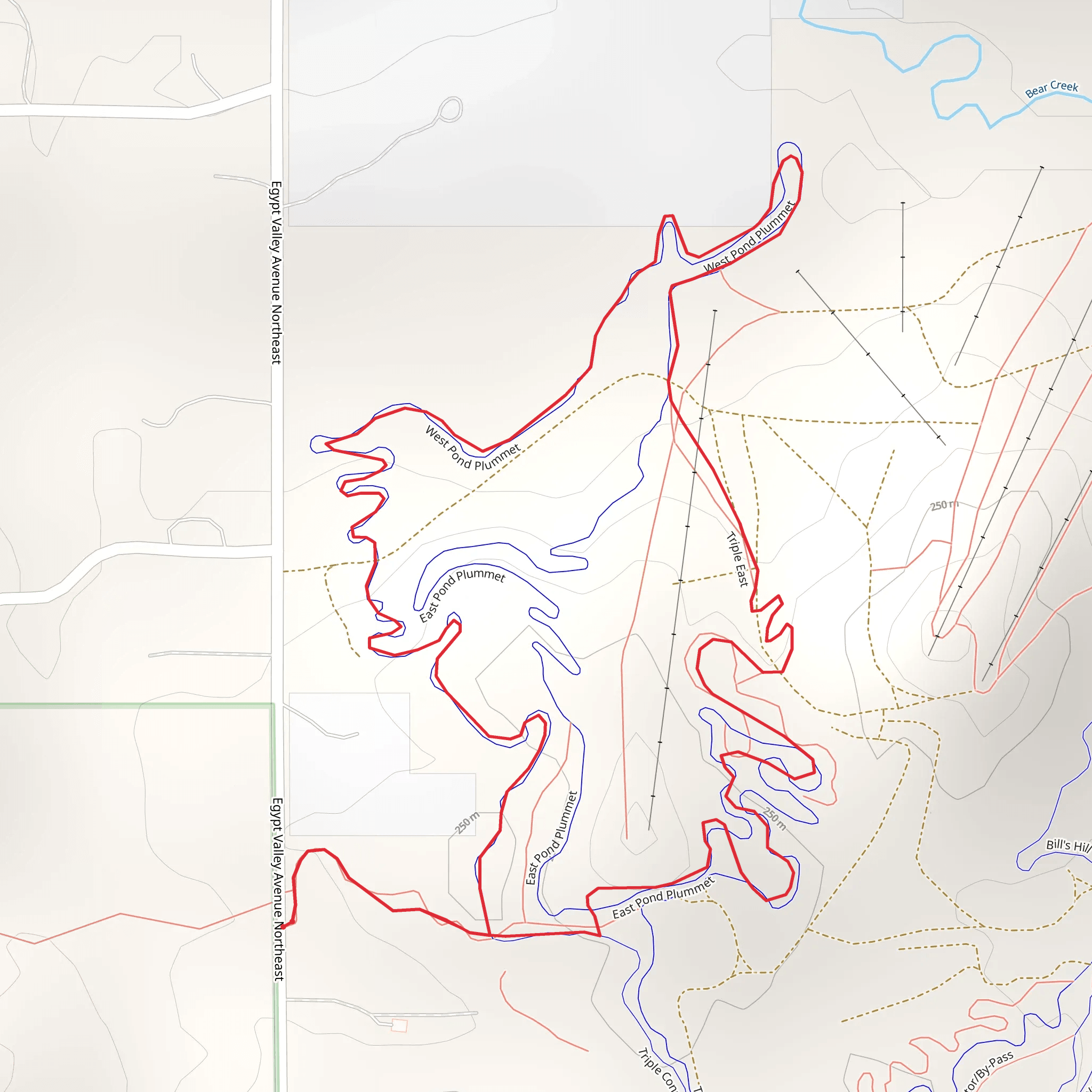 Triple East and West Loop mobile static map