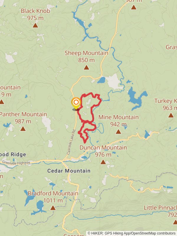 Corn Mill Shoals Trail, Little River Trail and Cedar Rock Trail Loop