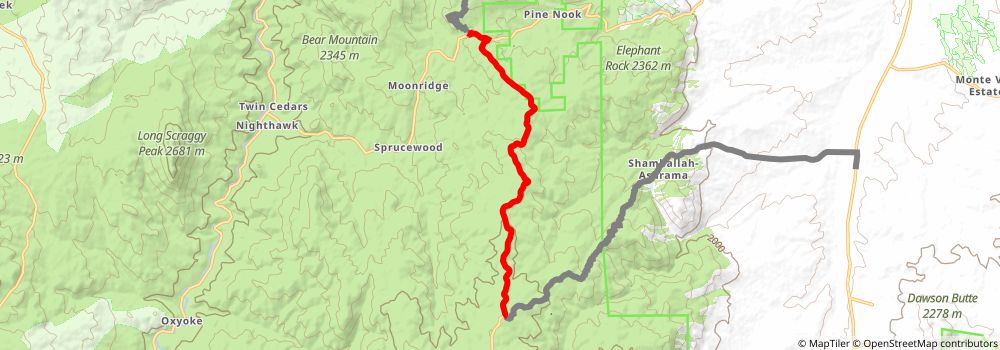 American Discovery Trail South Route stage 233 Map