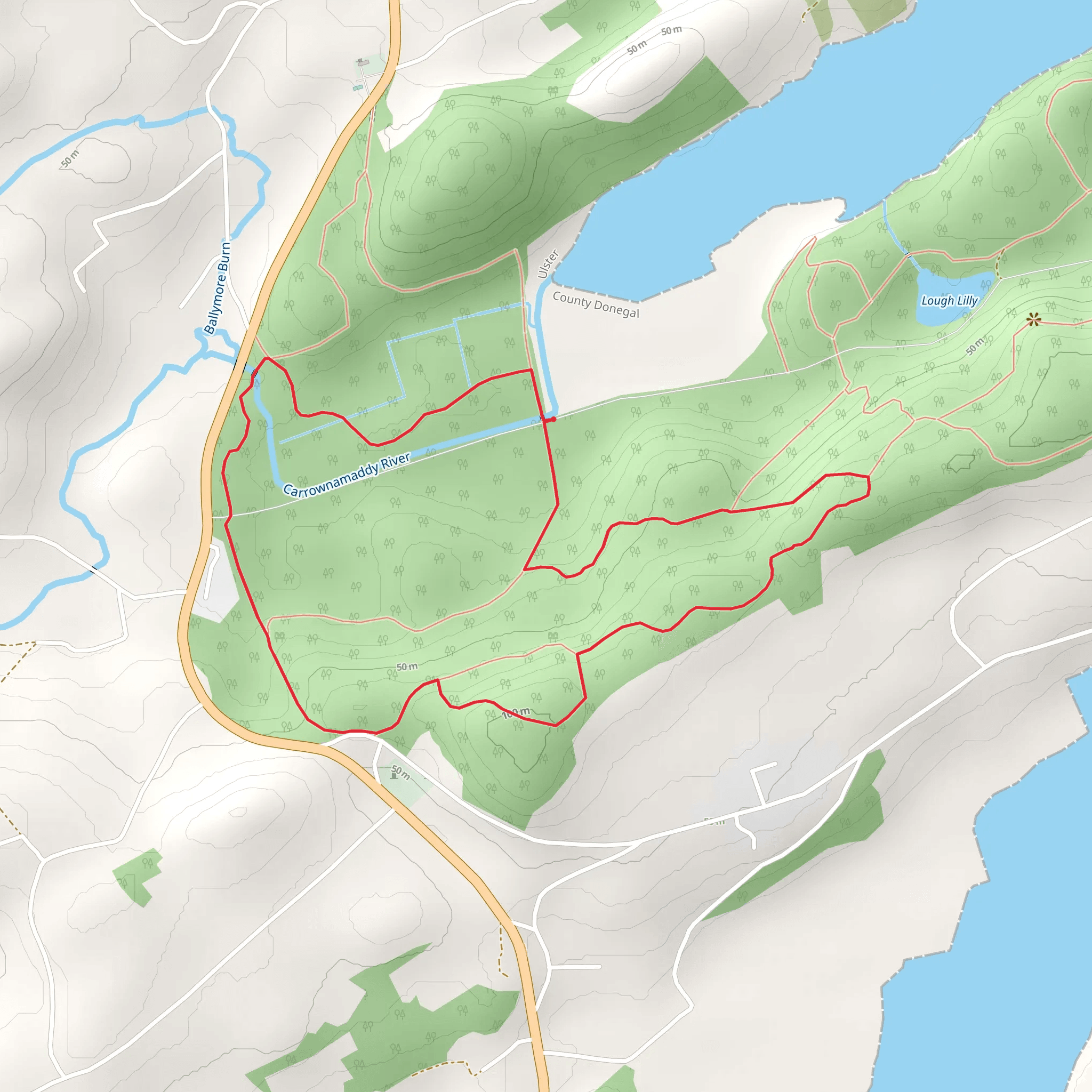 Ards Forest park mobile static map