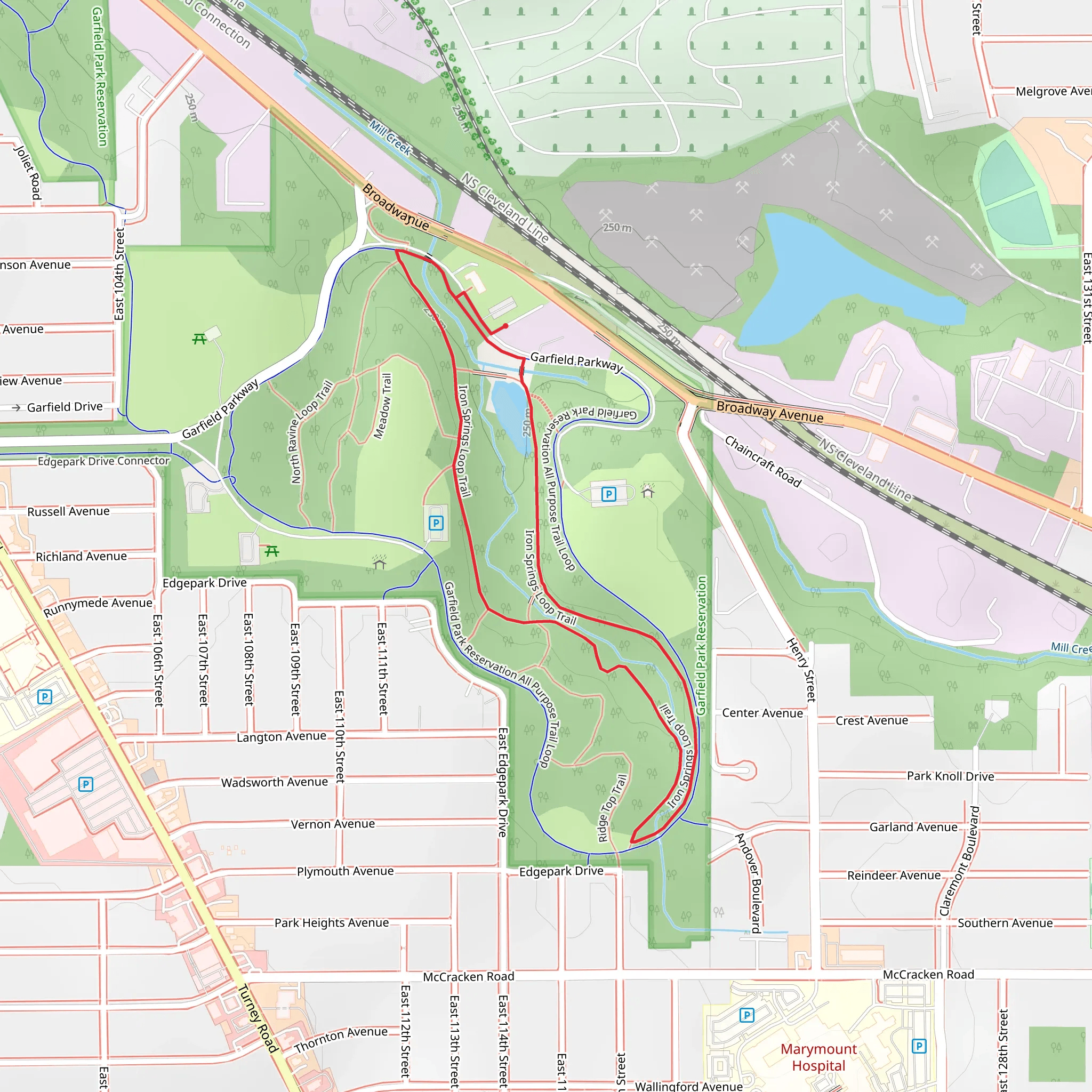 Iron Springs Loop Trail mobile static map