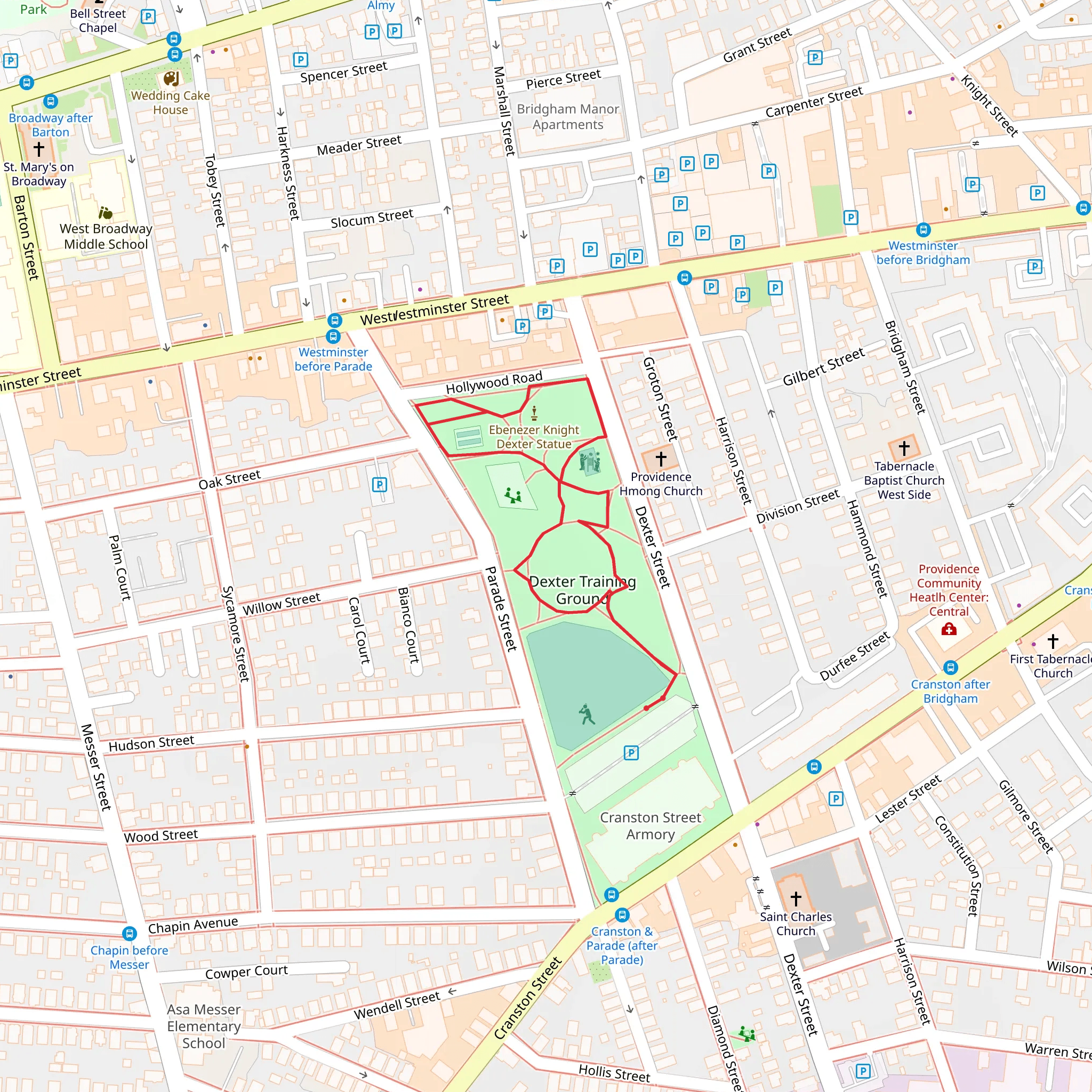 Dexter Training Ground Loop mobile static map