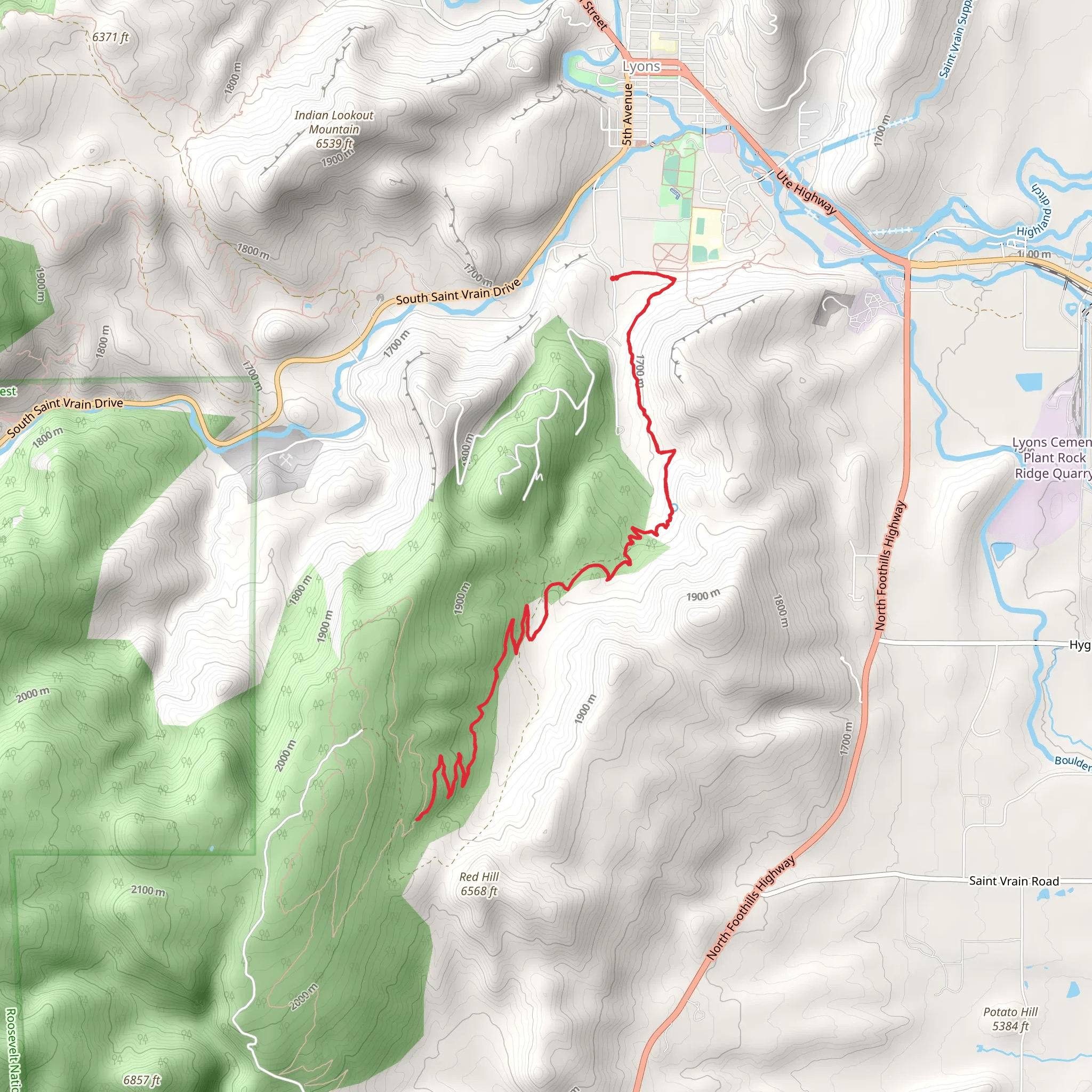 Picture Rock Trail mobile static map