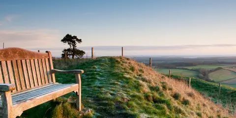 An image depicting the trail Pewsey Downs from Wootton Rivers and its surrounding area.
