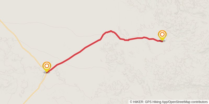Black Eagle Mine Road Trail stage 2 Map