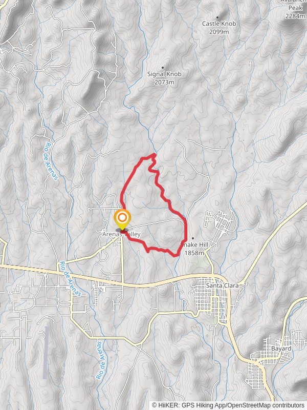 Cross Country and Twin Sisters Loop Trail mobile static map
