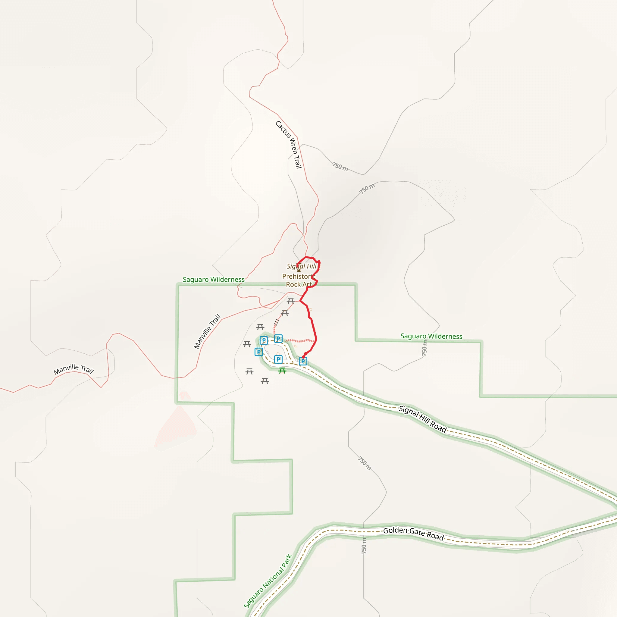 Signal Hill mobile static map