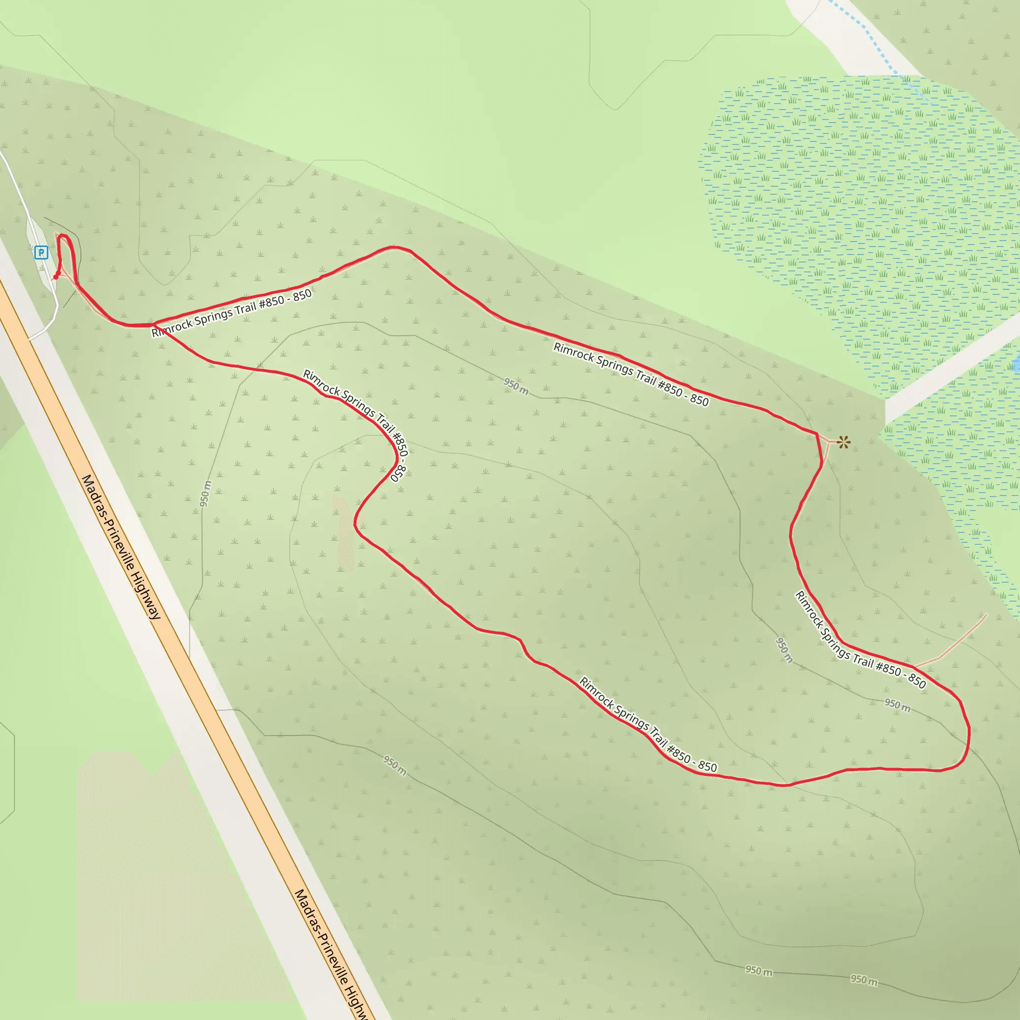 Rimrock Springs Trail mobile static map