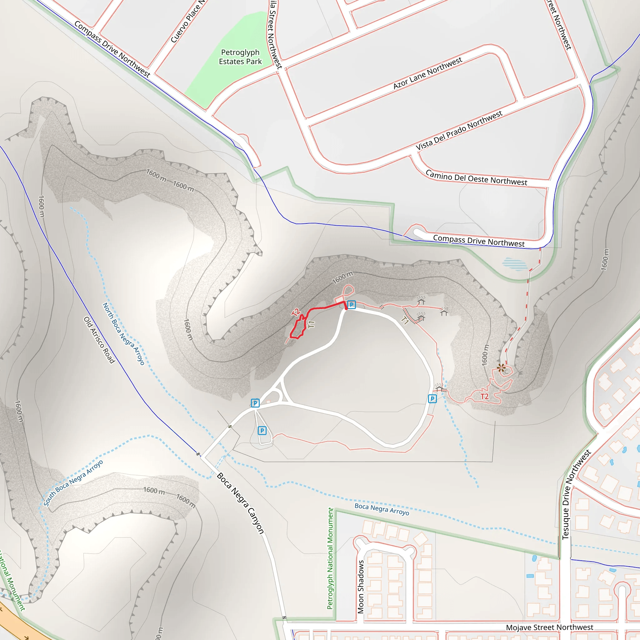 Cliff Base Trail mobile static map