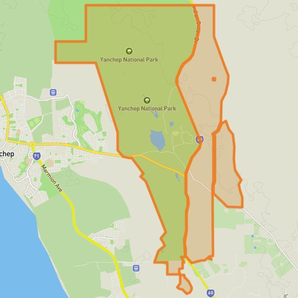 Yanchep National Park mobile static map