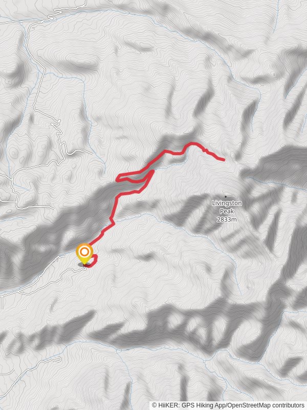 Suce Creek and Livingston Peak Trail