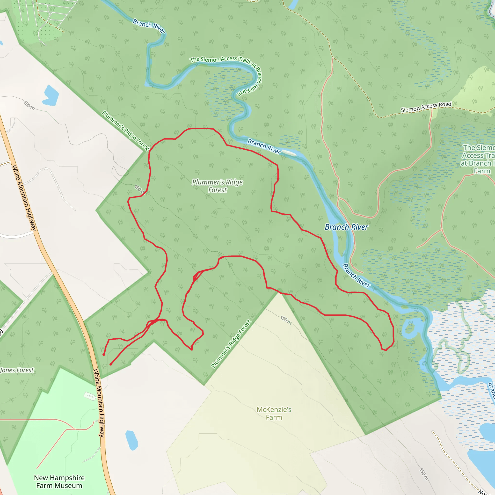Branch River Loop mobile static map