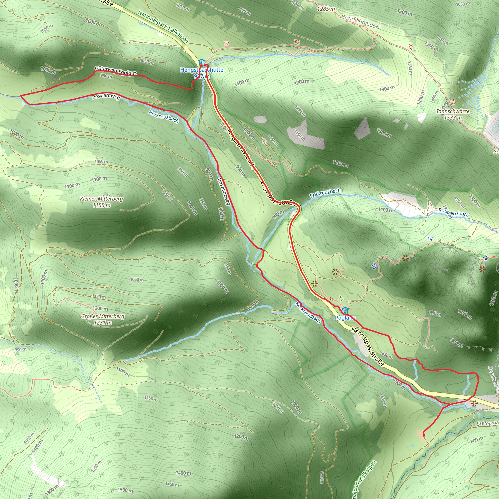 Rosenau Loop mobile static map