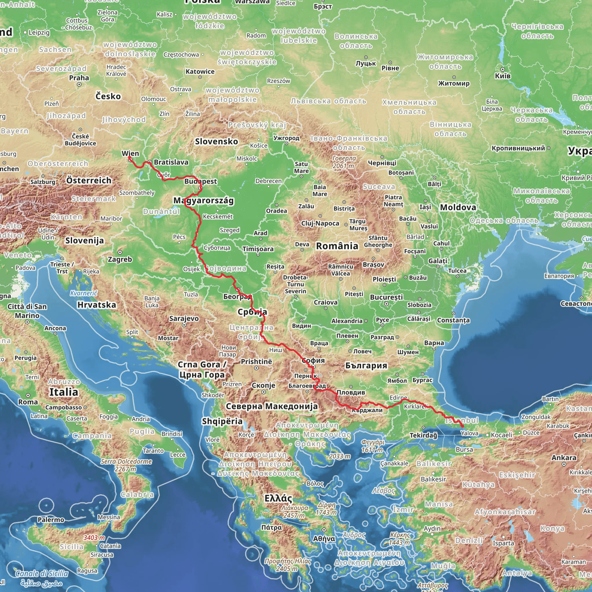 Sultans Trail mobile static map