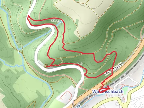 Aussichtspunkt Saeulenfels via Holzlandweg and Im Rohwald