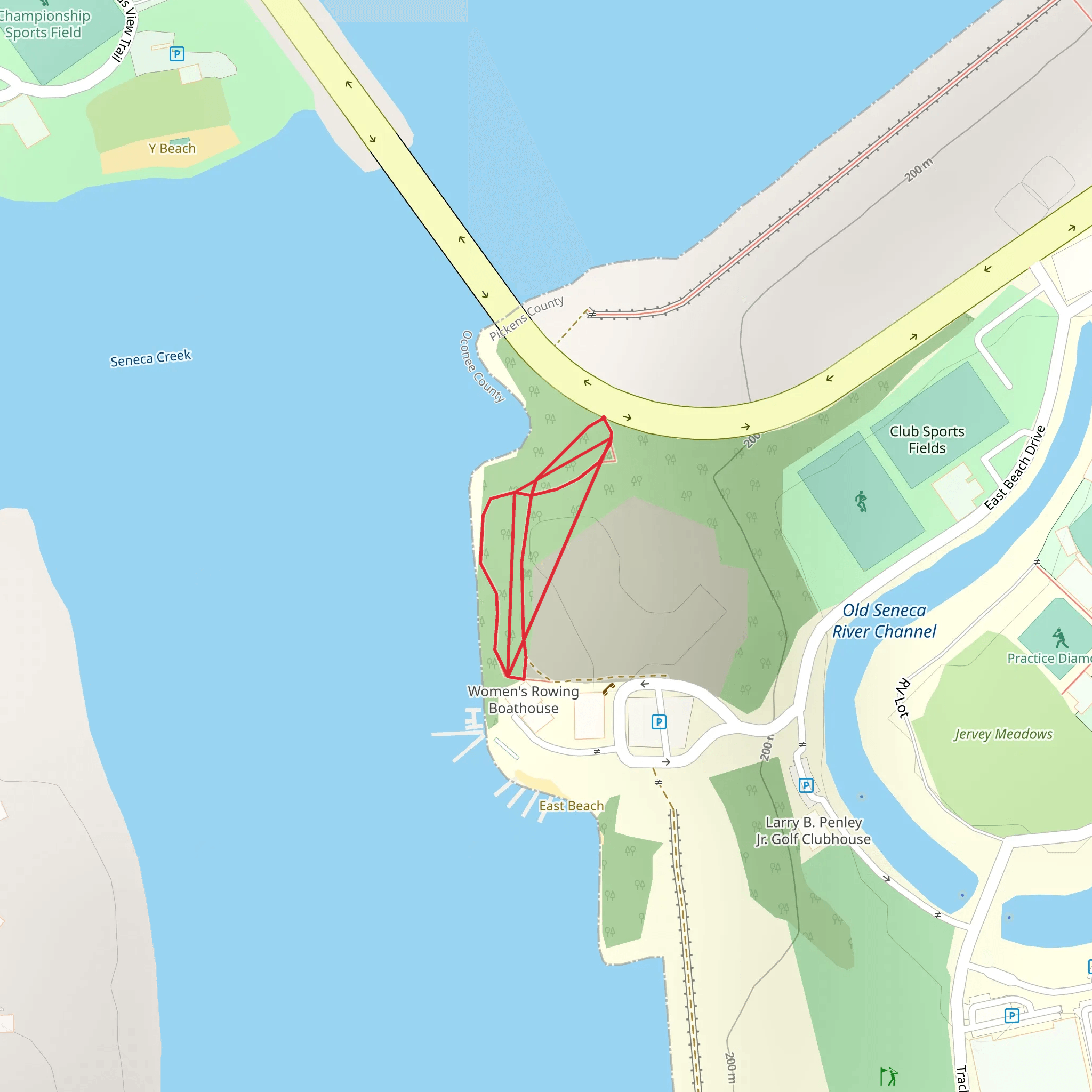 Pendleton Road Loop mobile static map