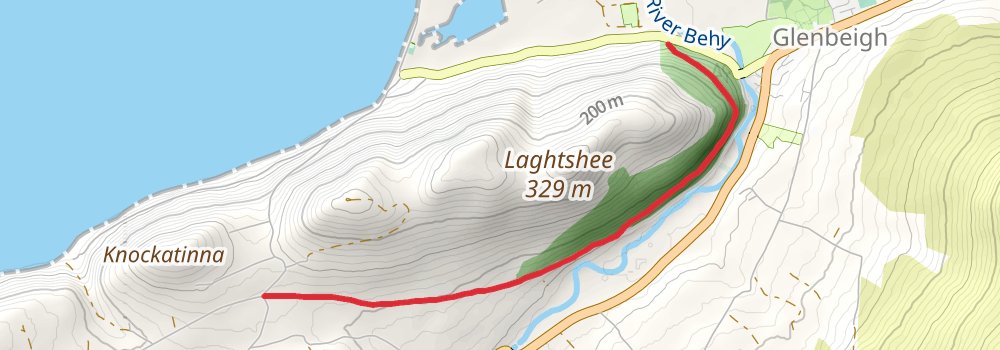 Kerry Way 7-Day Moderate Tour (Hillwalk Tours) alt 4 Map