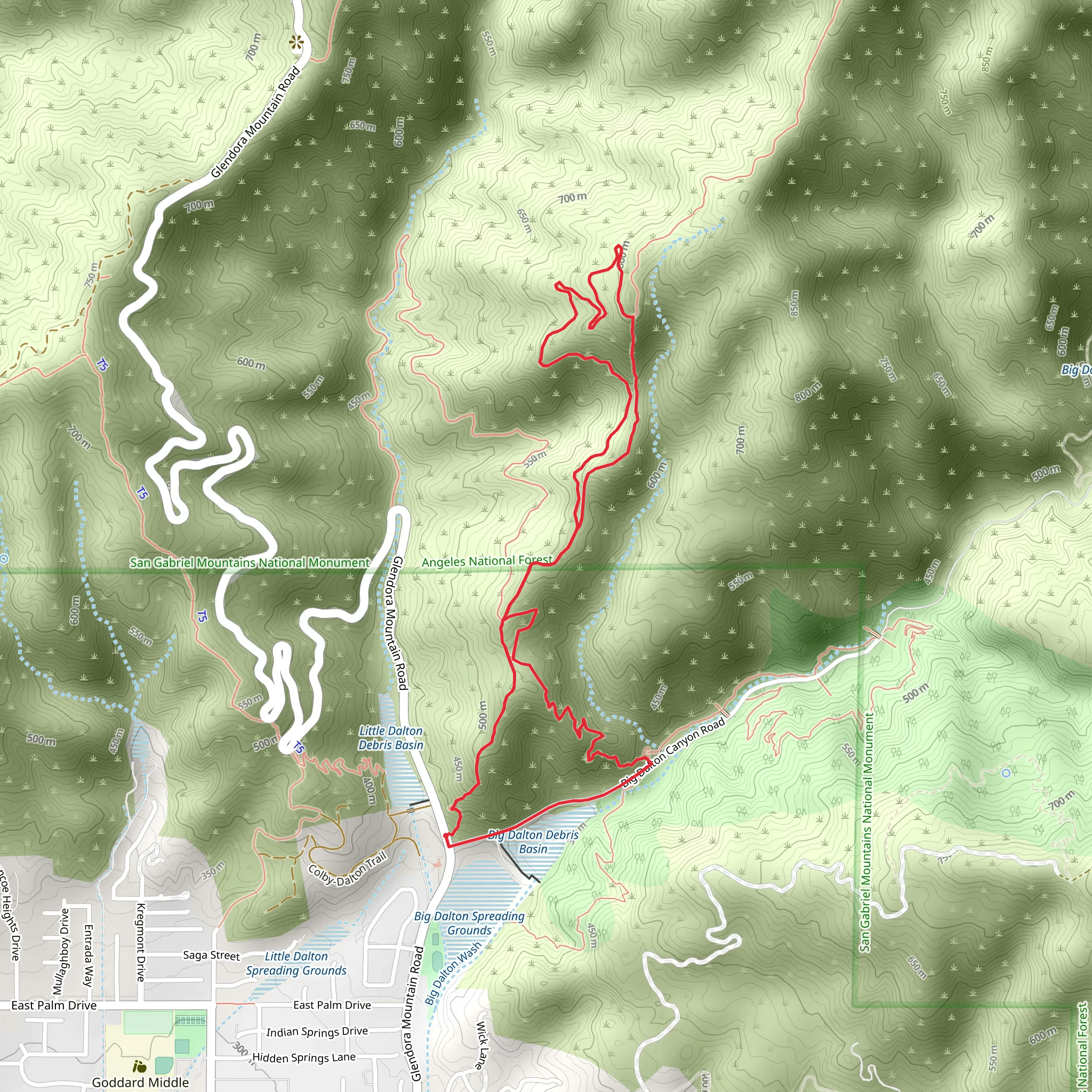 Poop Out and Punk Out Loop Trail mobile static map
