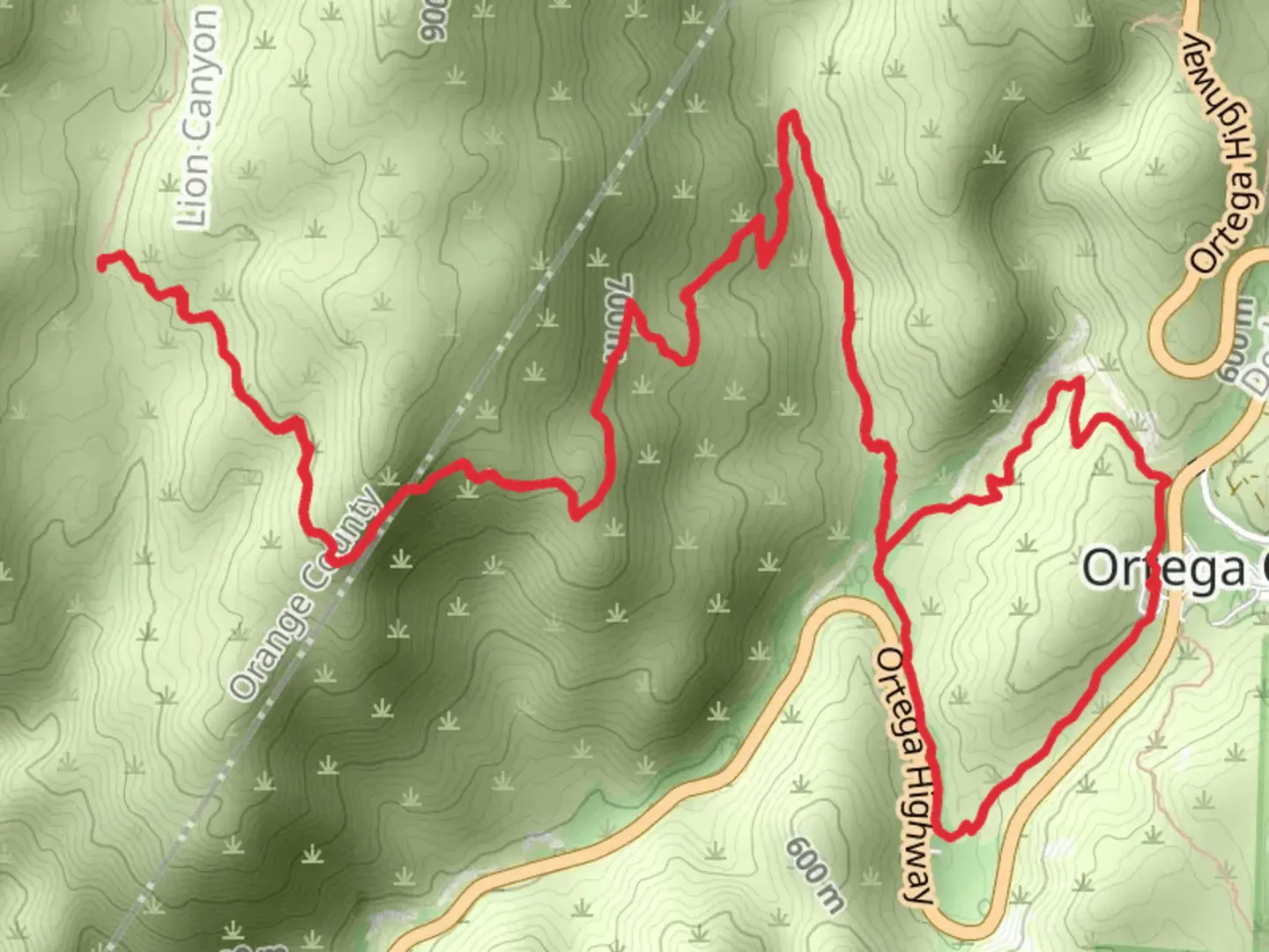 An image depicting the trail San Juan and Chiquito Trail Loop and its surrounding area.