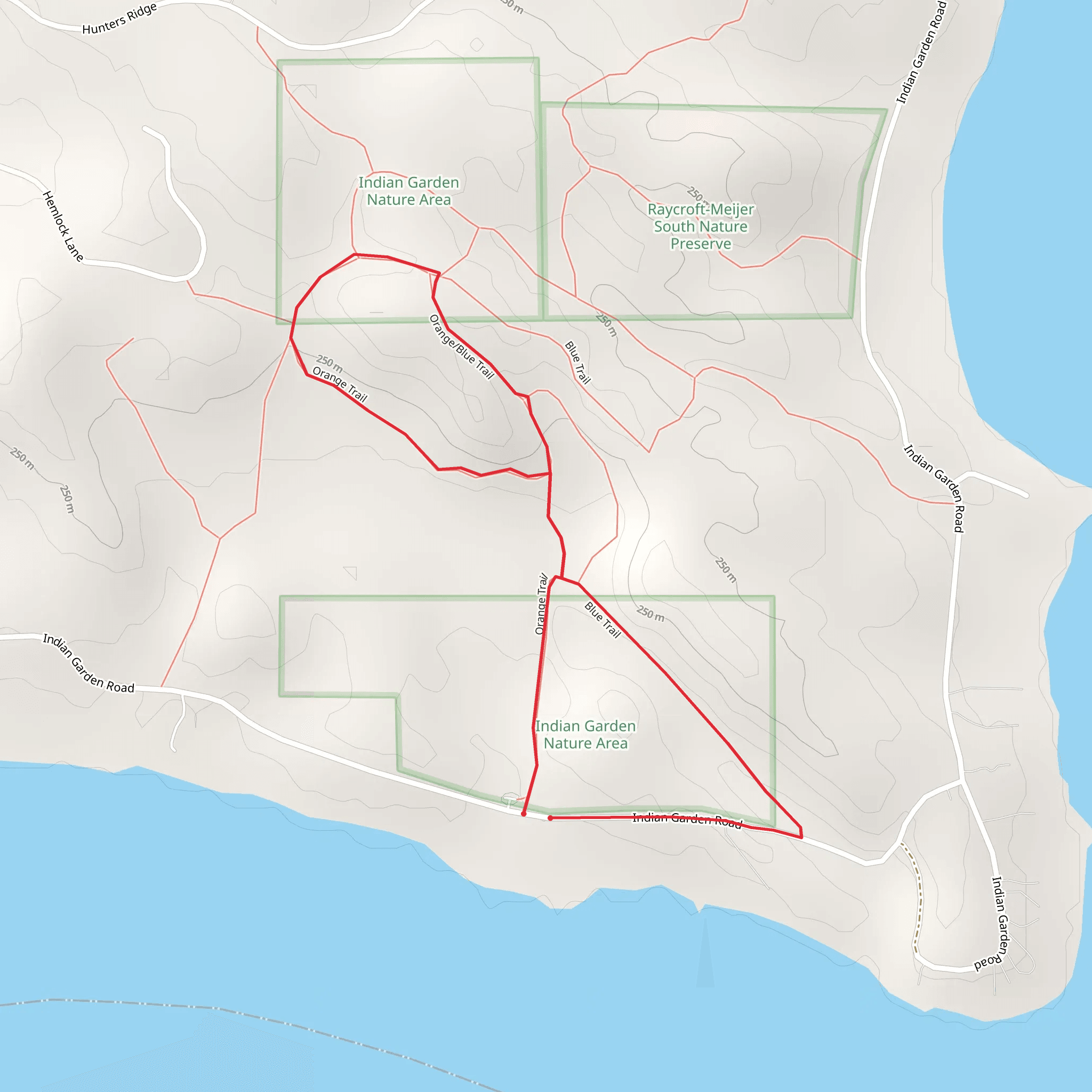 Indian Garden Road Loop - North mobile static map