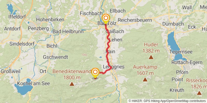Dream Path - Traumpfad - Munich to Venice stage 4 Map
