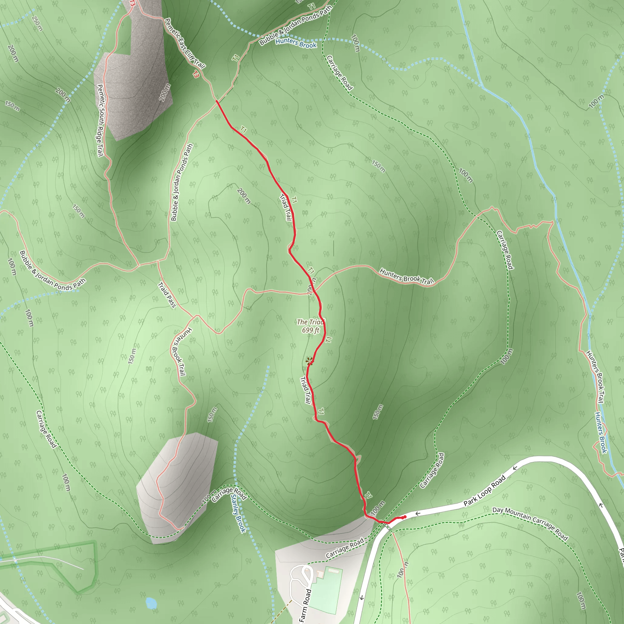 The Triad Trail mobile static map
