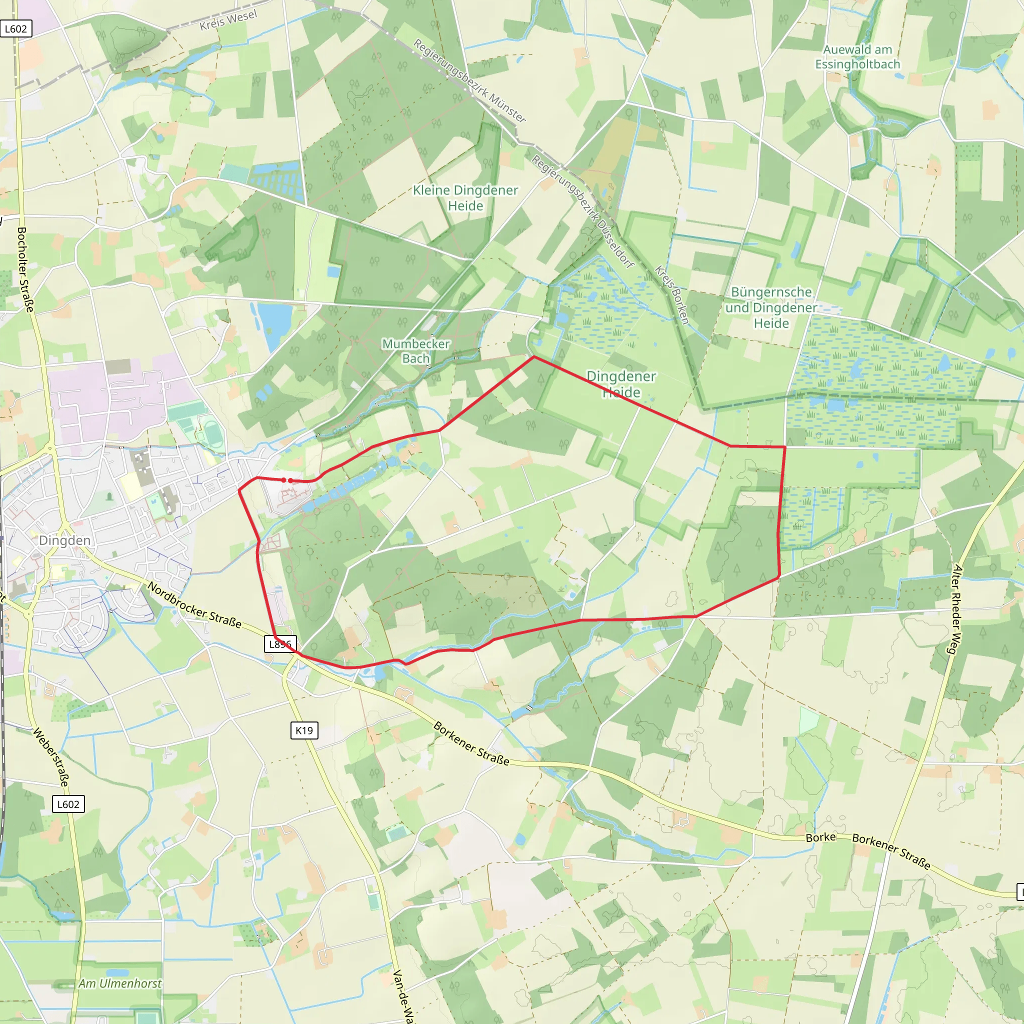 Bacholt Rundweg and Klausenhof Rundweg mobile static map
