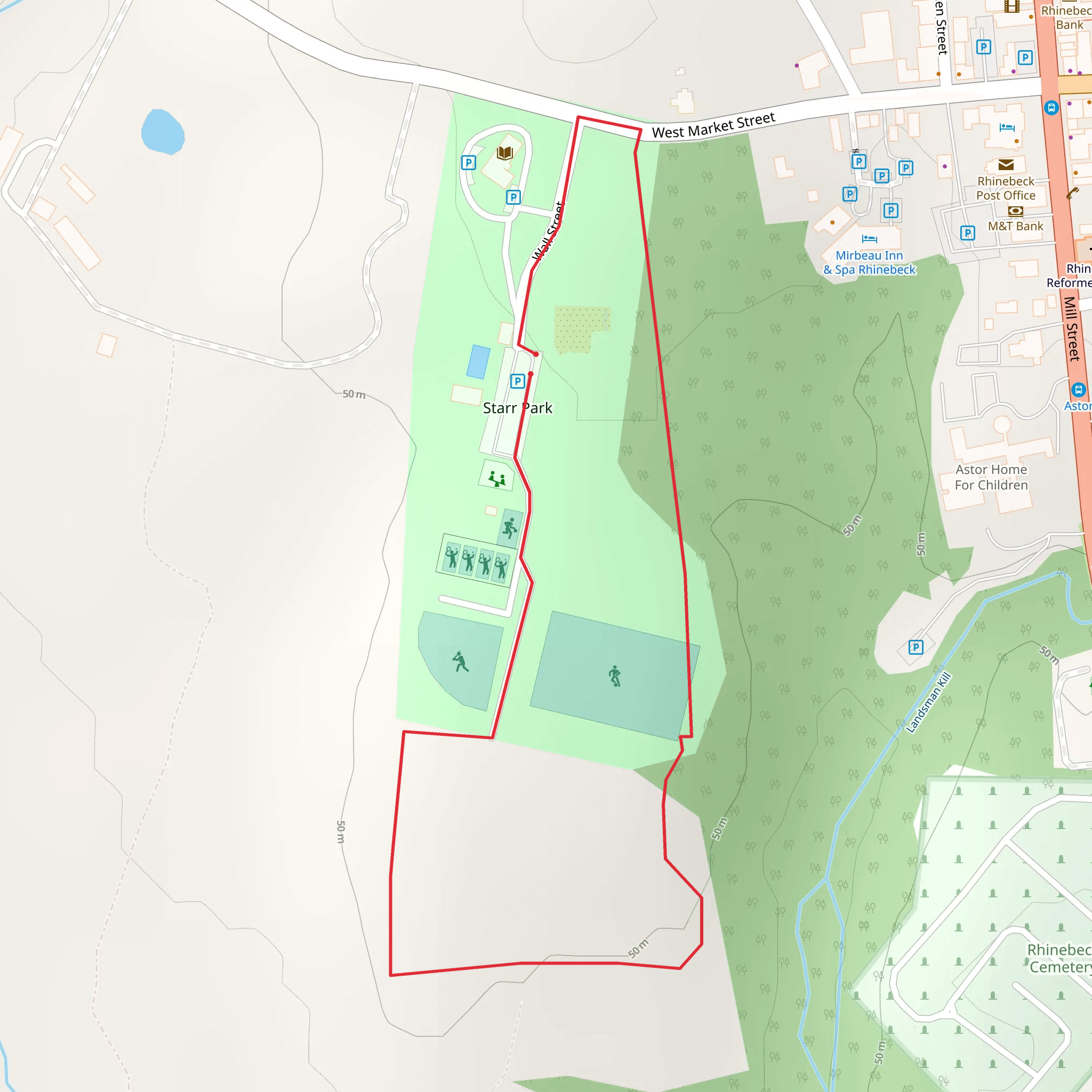 Starr Park Loop mobile static map