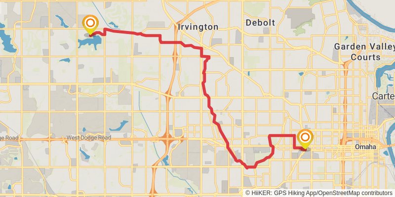 American Discovery Trail North Route stage 166 Map