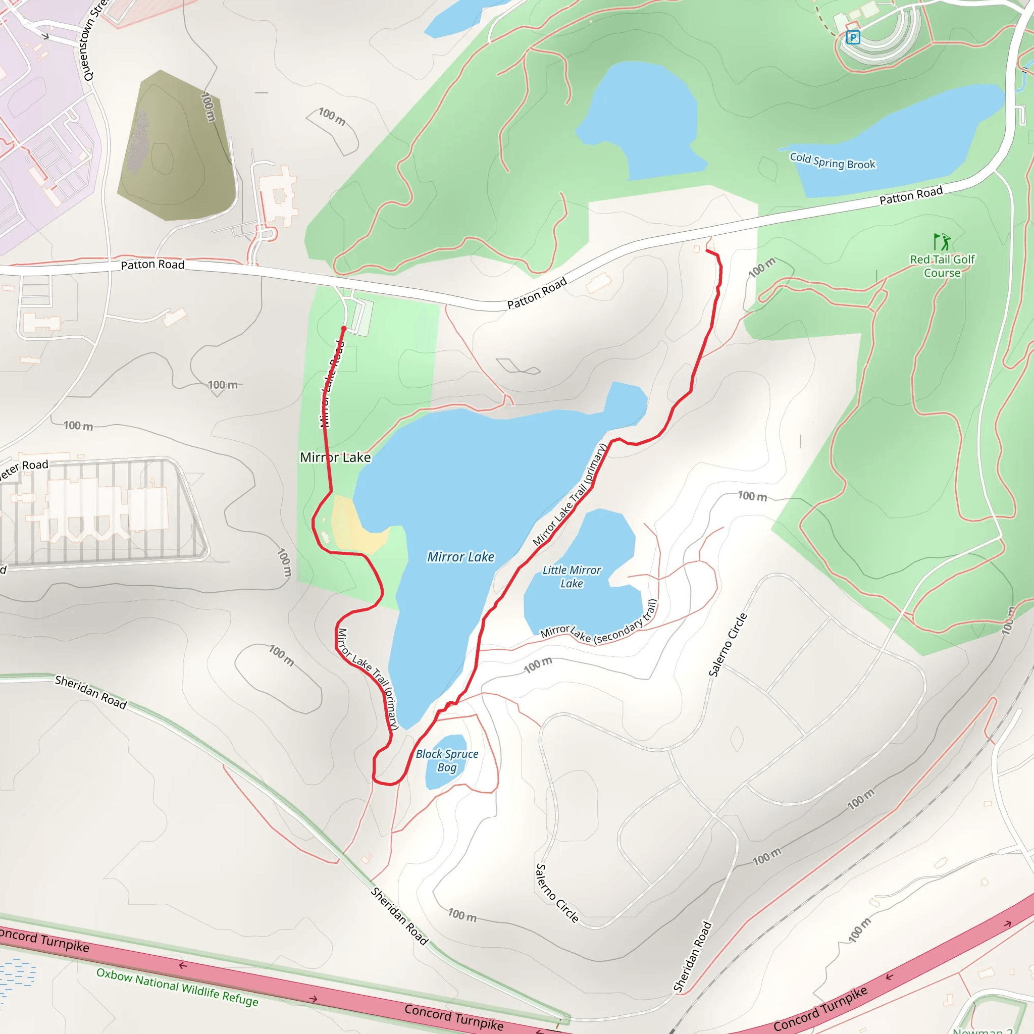 Mirror Lake Trail mobile static map