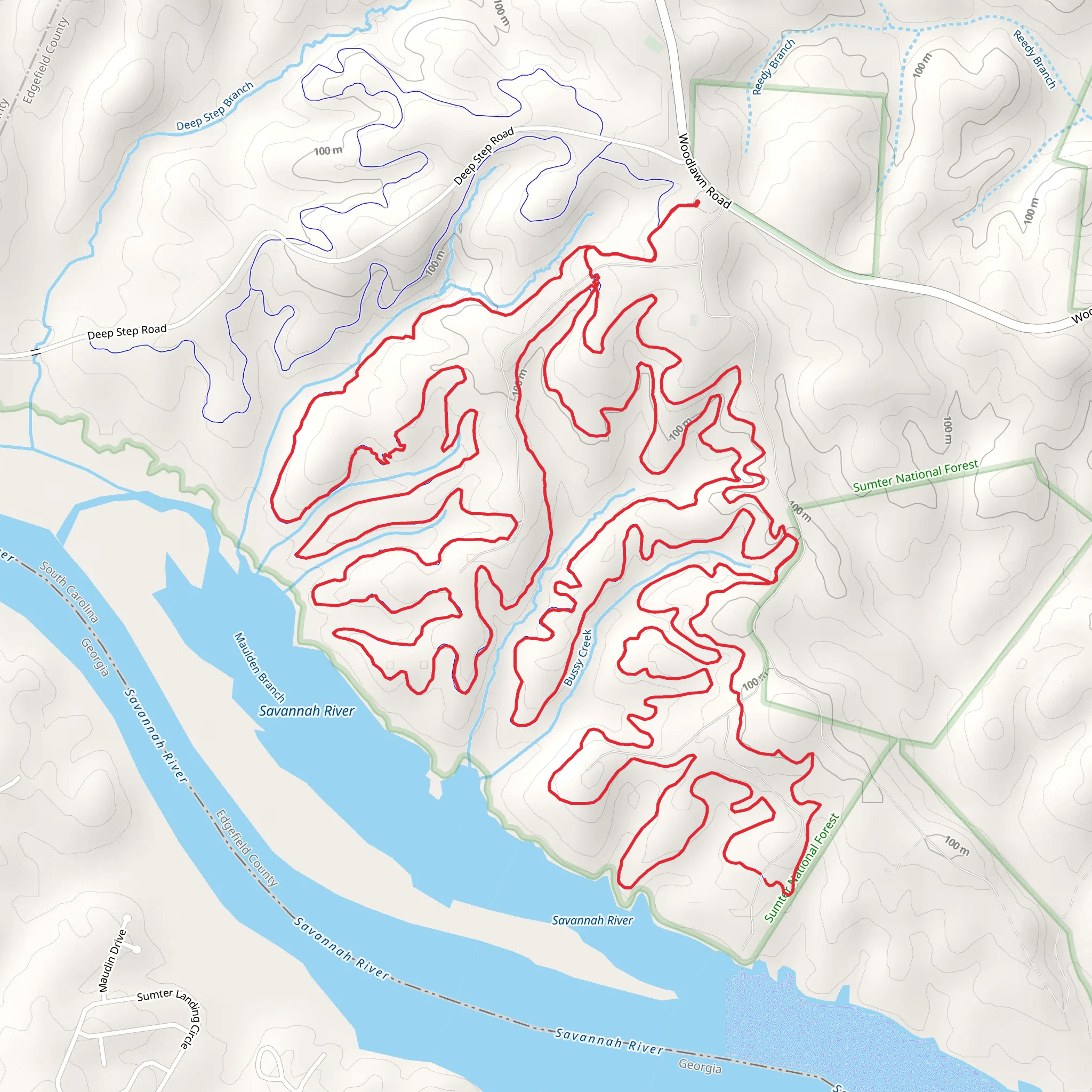 Forks Area Loop Trail mobile static map