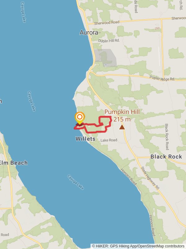 Long Point State Park Loop mobile static map