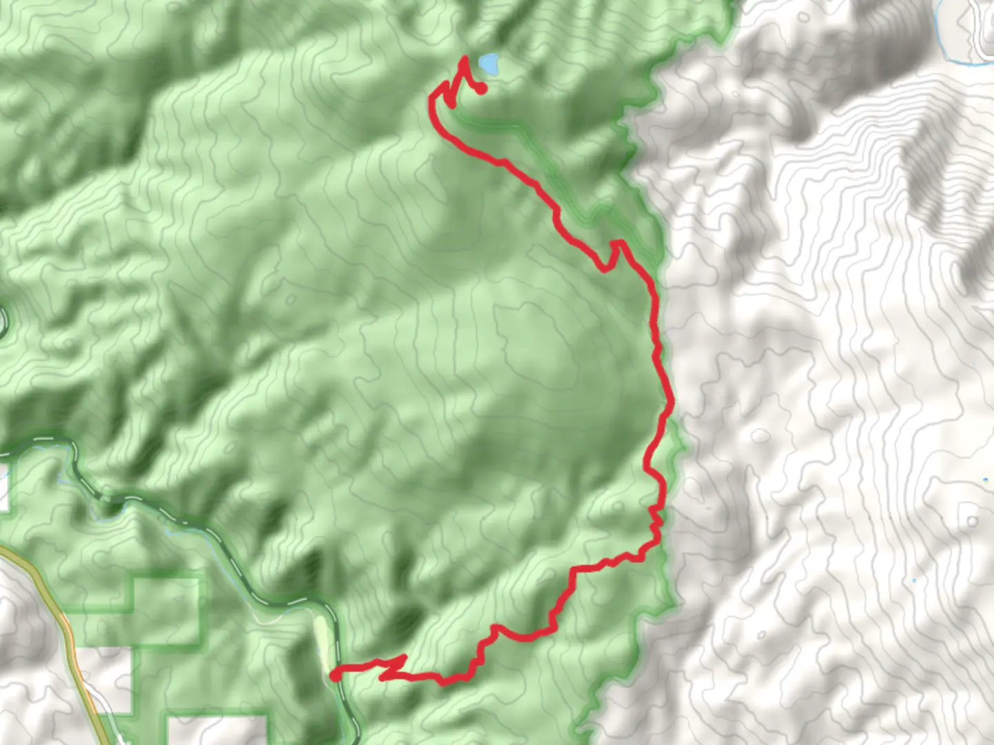 An image depicting the trail Mount Hough Trail and its surrounding area.