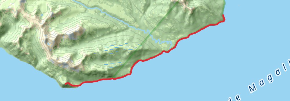 Cabo Froward Trek stage 2 Map