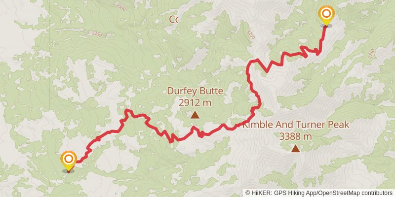 American Discovery Trail North Route stage 293 Map