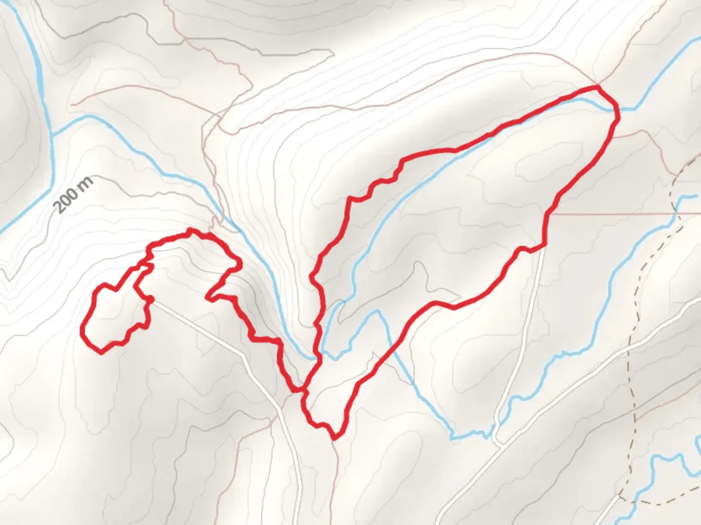 An image depicting the trail Carnasaw Nature, Little Bugaboo and South Rim Loop Trail and its surrounding area.