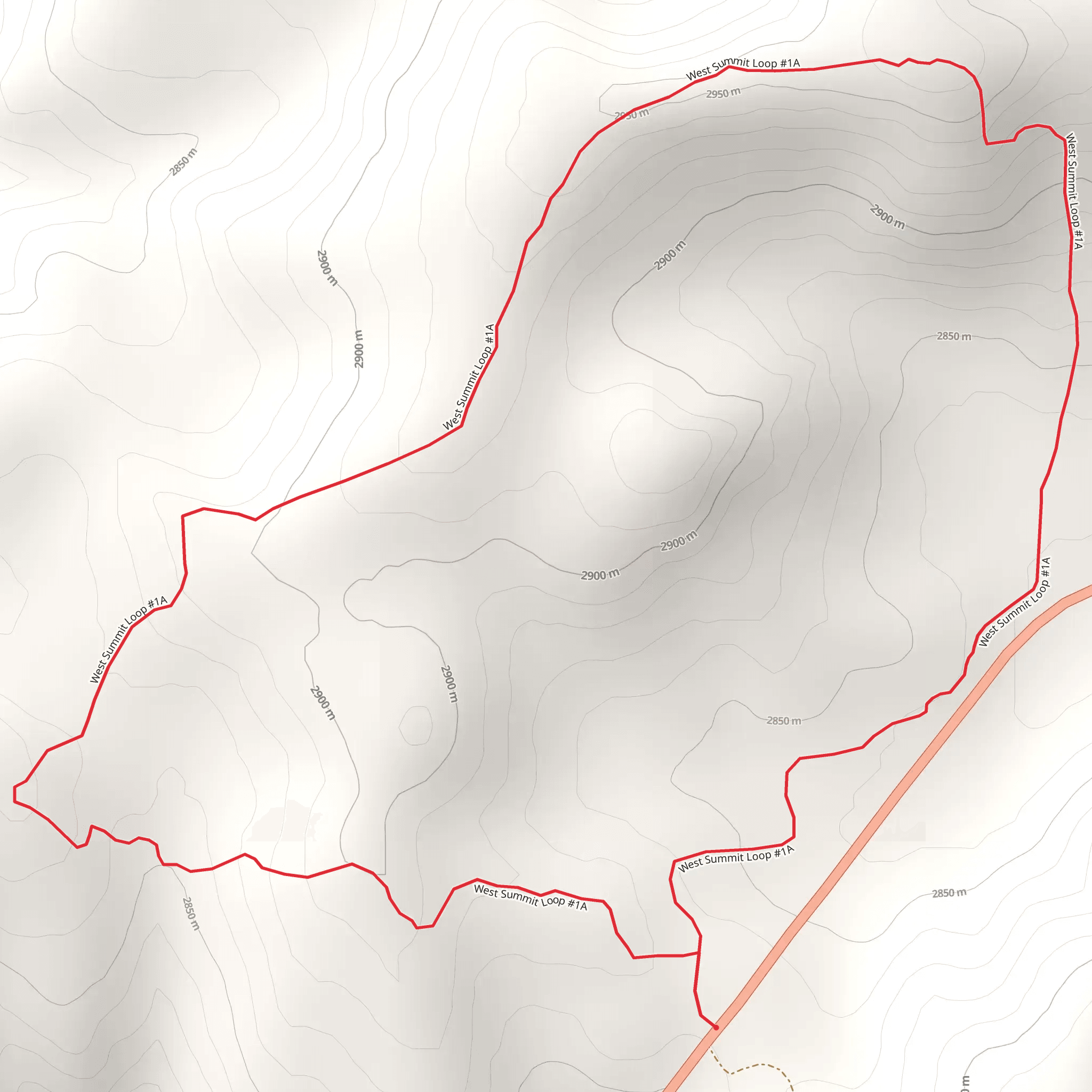 West Summit Loop mobile static map