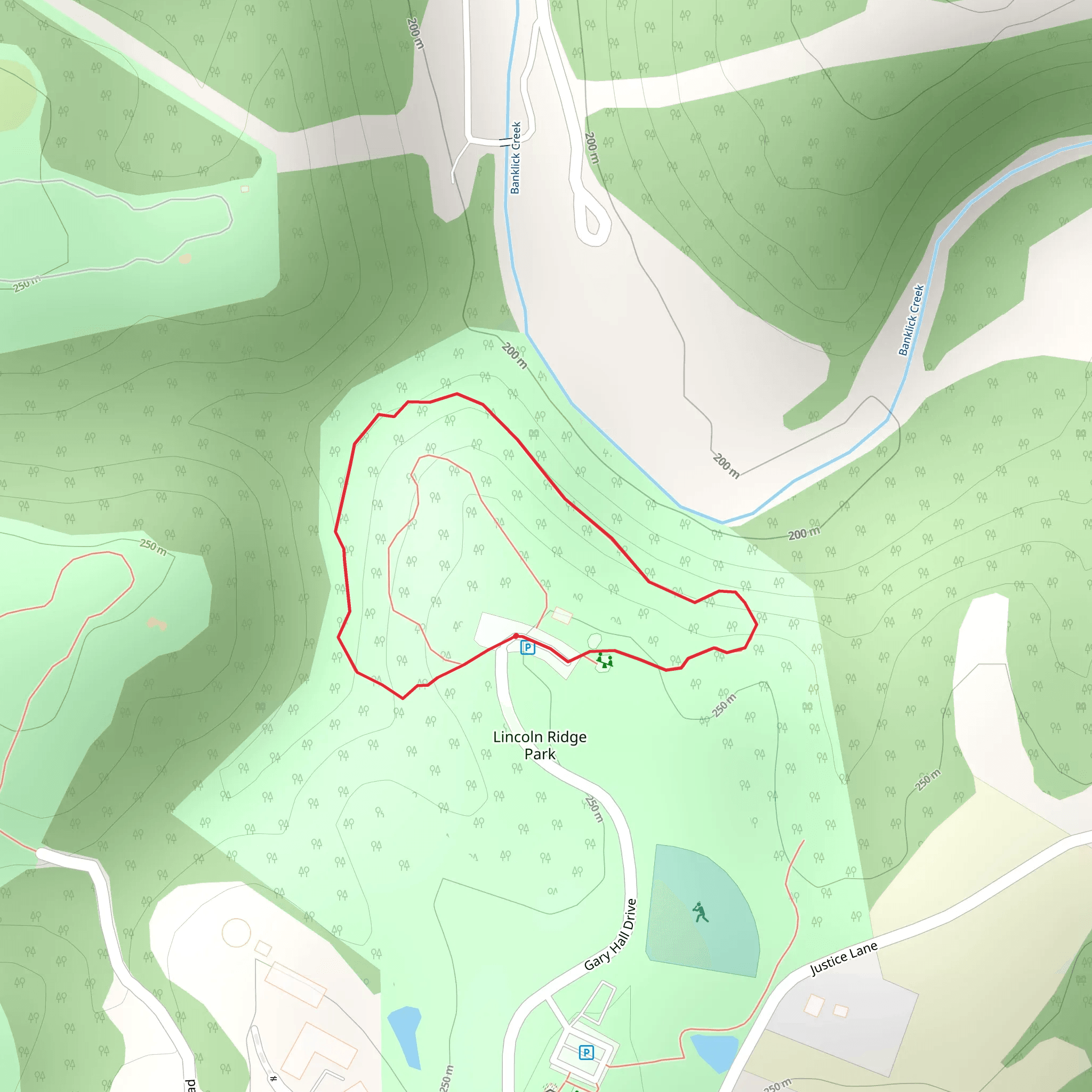 Banklick Creek Loop mobile static map