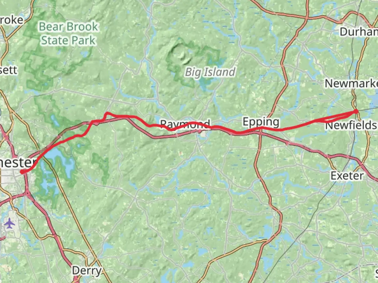 An image depicting the trail Rockingham Recreational Rail Trail and its surrounding area.