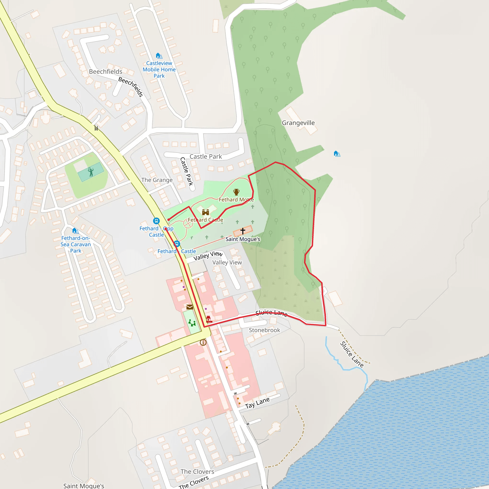 Fethard Castle Trail mobile static map