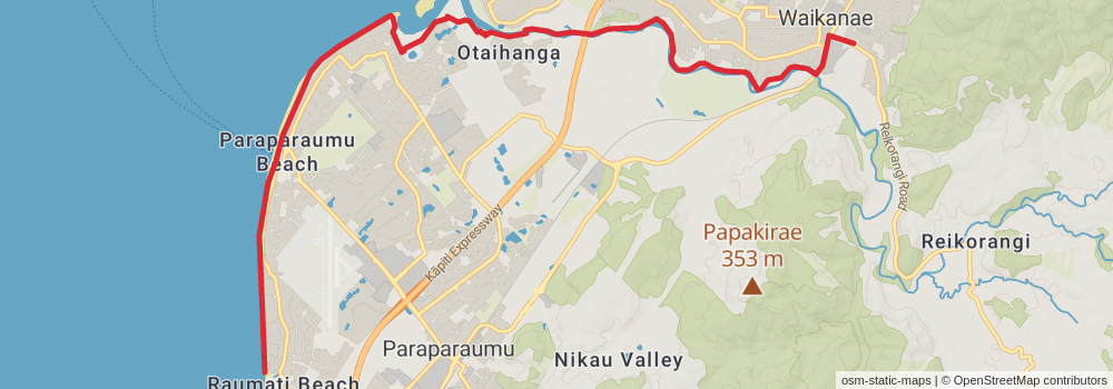 Te Araroa Trail stage 89 Map