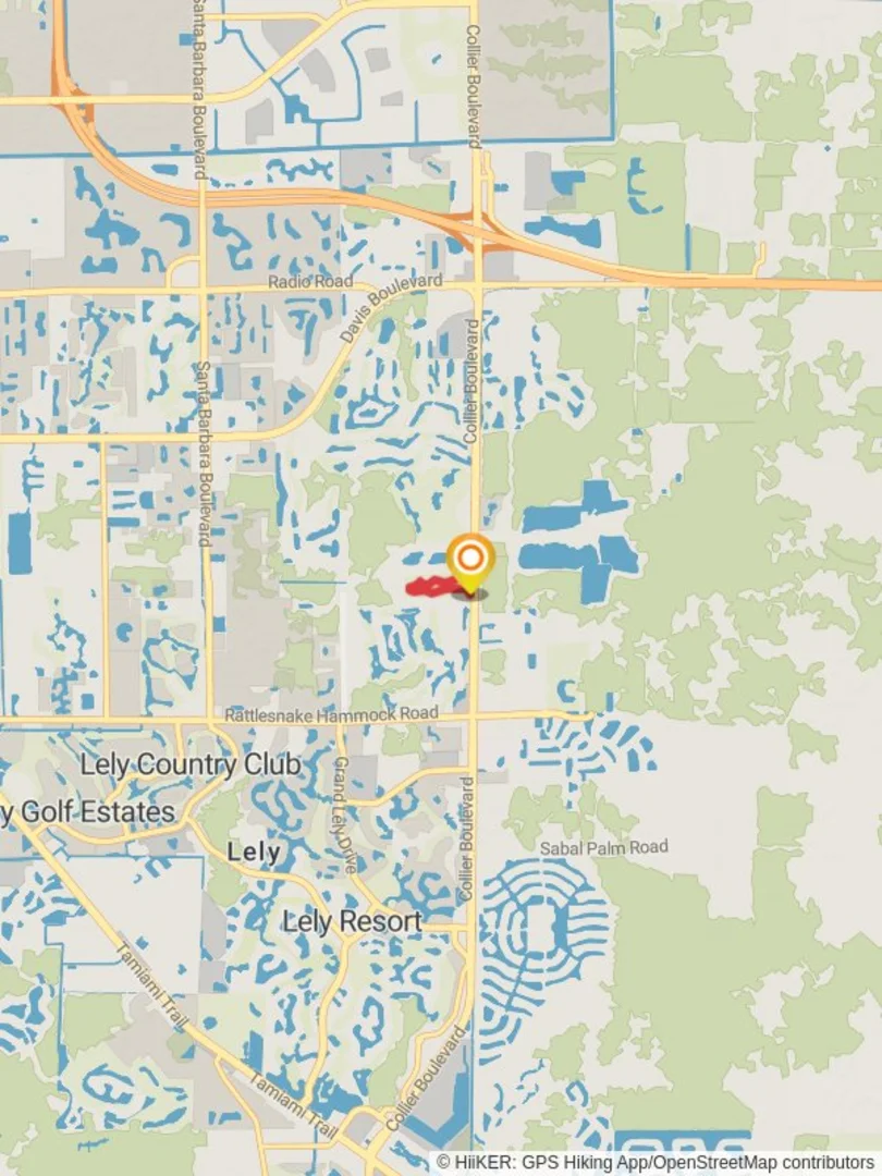 An image depicting the trail Serenity Walk Park Loop and its surrounding area.