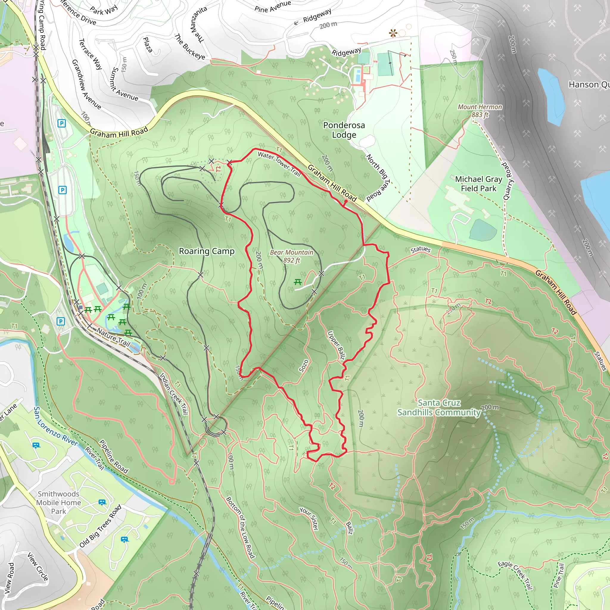 Cathedral Grove Loop mobile static map
