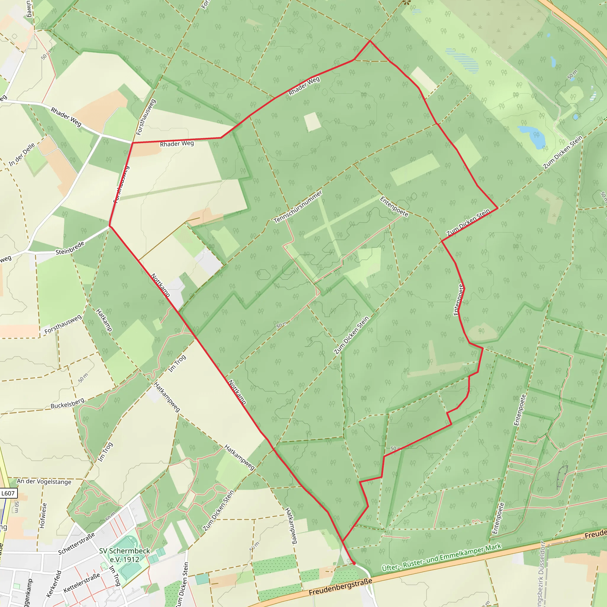 Ruester Mark Rundweg mobile static map
