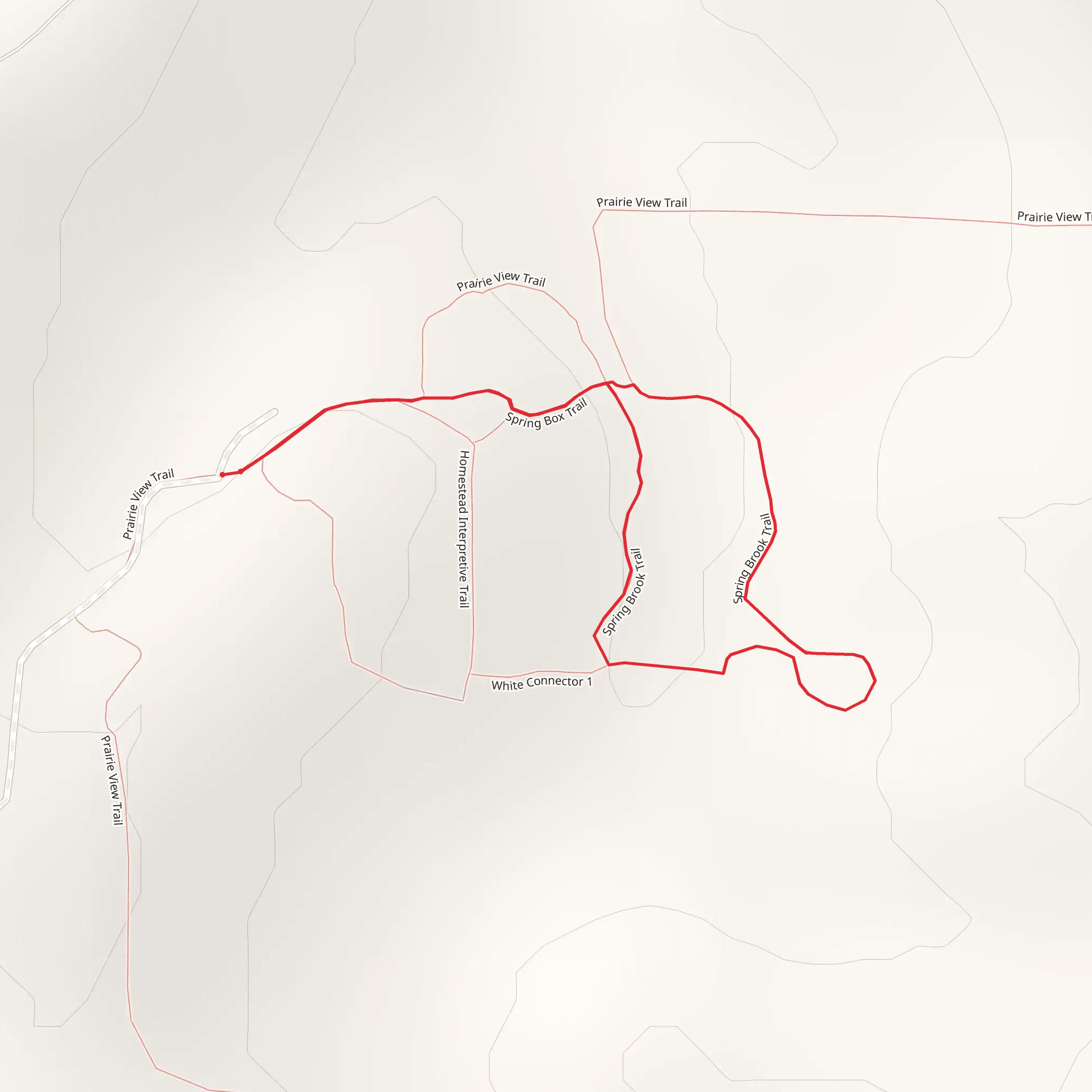 Spring Brook Trail Loop mobile static map