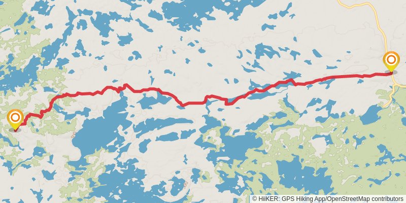Kekekabic Trail stage 3 Map