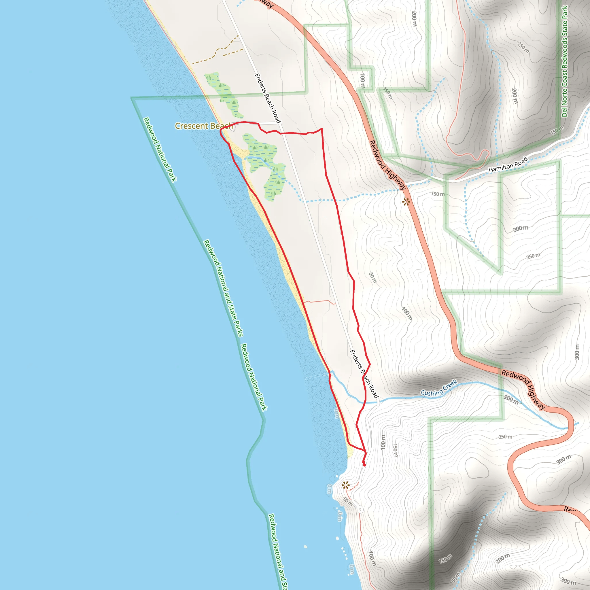 Crescent Beach Trail mobile static map